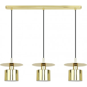 Sarda III 80cm gold glamour pendant lamp ZumaLine