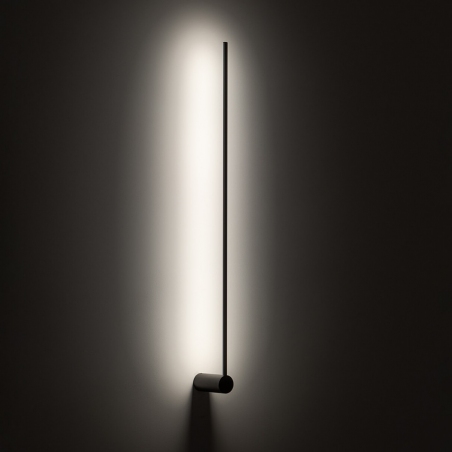 Kinkiet dekoracyjny minimalistyczny Arm LED 3000K 105cm czarny Nowodvorski do salonu i sypialni