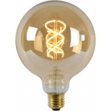 Globe LED E27 5W amber decorative bulb Lucide