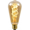 ST64 LED E27 5W amber decorative bulb Lucide