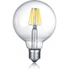 Globe LED E27 7W transparent decorative bulb Trio