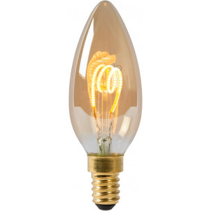 C35 LED E14 3W 115m 2200K amber dimmable decorative candle bulb Lucide