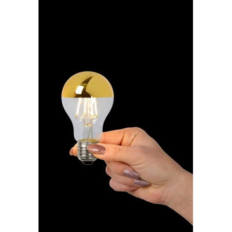 Żarówka dekoracyjna Bulb LED A60 E27 5W 2700K przezroczysto-złota Lucide