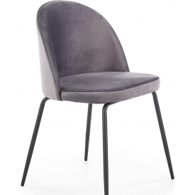 K314 dark grey upholstered chair Halmar