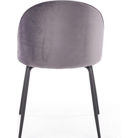 K314 dark grey upholstered chair Halmar