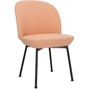 Cloe pink&amp;black upholstered chair Intesi