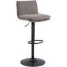 Flynn light grey upholstered bar stool Actona