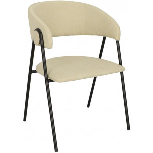 Larisa beige upholstered chair with amrests actona