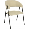 Larisa beige upholstered chair with amrests actona