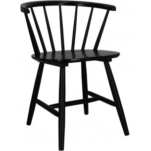 Tolko black wooden stick chair Intesi