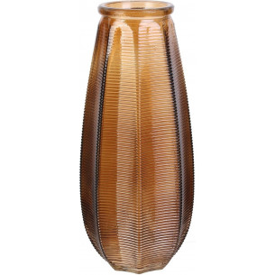 Capella brown decorative glass vase Intesi