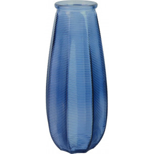 Capella blue decorative glass vase Intesi