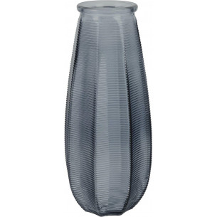 Capella grey glass decorative vase Intesi