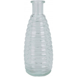 Honey transparent glass vase Intesi