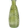 Honey green glass vase Intesi