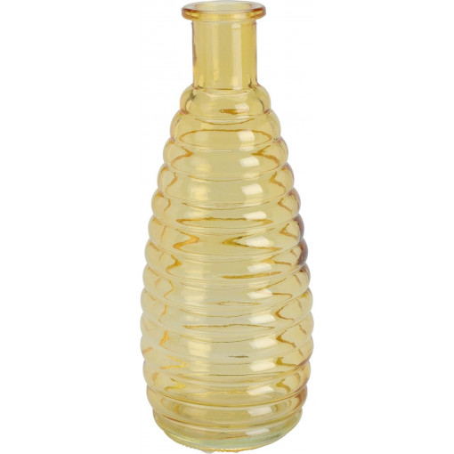 Honey yellow glass vase Intesi