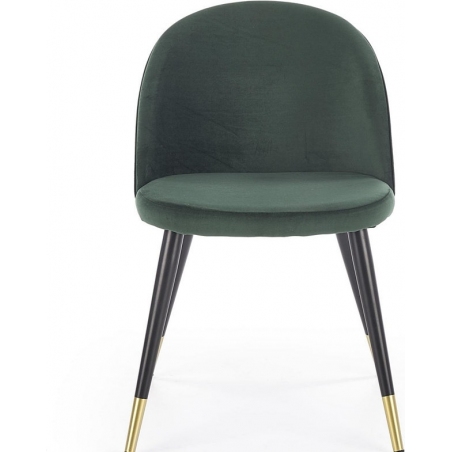 Stylowe Krzesło tapicerowane K315 Ciemno Zielone Halmar do jadalni, salonu i kuchni.