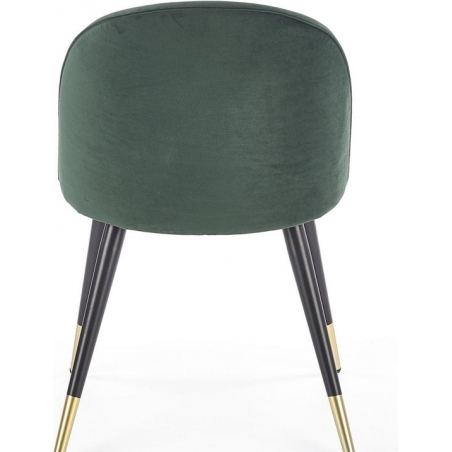 Stylowe Krzesło tapicerowane K315 Ciemno Zielone Halmar do jadalni, salonu i kuchni.