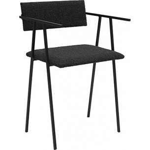 Krzesło designerskie tapicerowane Object058 Boucle black NG Design