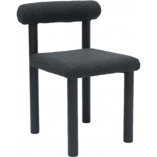 Object080 black upholstered designer chair NG Design