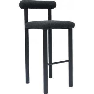 Object093 76cm black designer bar stool NG Design