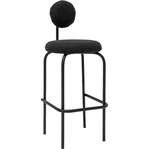 Krzesło barowe designerskie Object092 76cm czarne NG Design