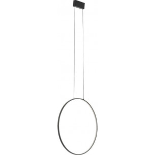 Circolo LED 3000K 60cm black modern round pendant lamp Nowodvorski