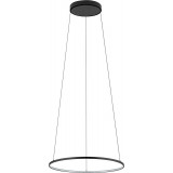 Circolo Horizontal LED 3000K 45cm black modern round pendant lamp Nowodvorski