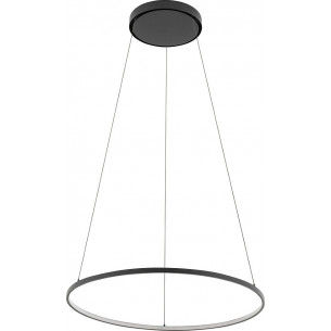 Lampa wisząca okrągła nowoczesna Circolo Horizontal LED 3000K 60cm czarna Nowodvorski