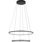 Circolo Horizontal II LED 3000K 60cm black modern round pendant lamp Nowodvorski