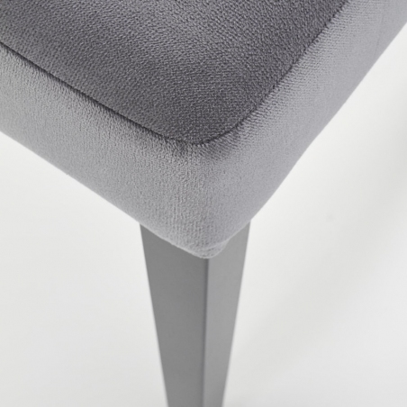 Sorbus grey&amp;graphite upholstered wooden chair Halmar