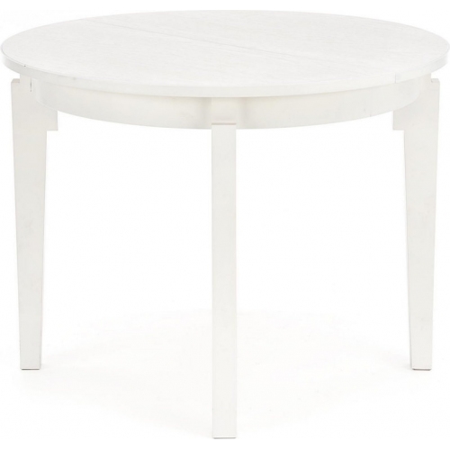 White Round Extending Dining Table Halmar, Ikea Round Extendable Table