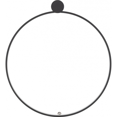 Kinkiet / plafon okrągły nowoczesny Circolo LED 3000K 45x50cm czarny Nowodvorski