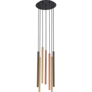 Laser VII 30cm multicolor tubes pendant lamp Nowodvorski