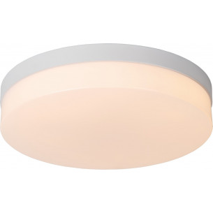 Biskit LED 34.5cm 2700K IP44 white bathroom ceiling lamp with motion sensor Lucide