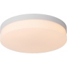 Biskit LED 34.5cm 2700K IP44 white bathroom ceiling lamp with motion sensor Lucide