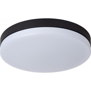 Biskit LED 40cm 2700K IP44 white&amp;black bathroom ceiling lamp with motion sensor Lucide