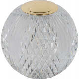 Cintra LED 11cm 2700K transparent glamour dimmable table lamp for chest of drawers Lucide