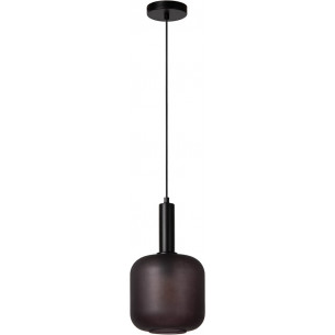 Lampa wisząca szklana loft Eloise 21cm czarna Lucide