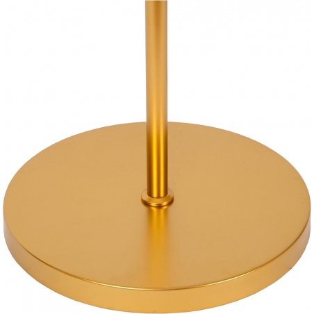 Lampa podłogowa szklana kula Elysee 38cm opal / matowe złoto, mosiądz Lucide