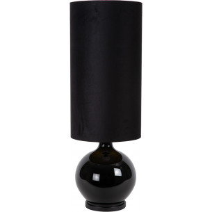 Esterad high black glass base table lamp Lucide