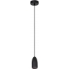 Evora 10cm black spot pendant lamp Lucide