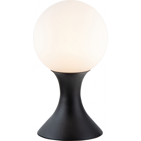 Lampa stołowa szklana kula retro Moya 12cm opal / czarny Lucide