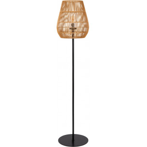 Nerida 35cm natural&amp;black boho standing garden lamp Lucide