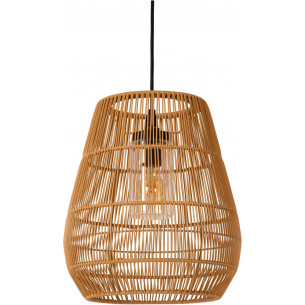 Lampa ogrodowa wisząca boho Nerida 35cm naturalny / czarny Lucide