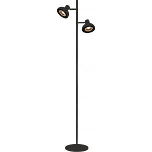 Sensas black loft double floor lamp Lucide