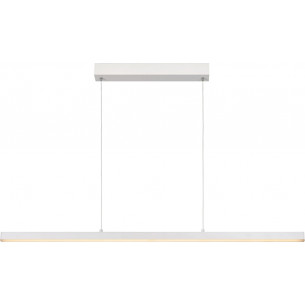 Sigma LED 118.5cm dimmable white longitudinal pendant lamp Lucide