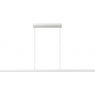 Sigma LED 148cm 2700K white dimmable linear pendant lamp Lucide