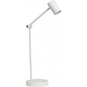 Tipik LED 2700K white desk lamp with dimmer Lucide