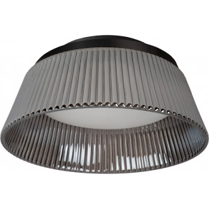 Vixi LED 35cm 2900K grey retro glass ceiling lamp Lucide